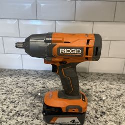 Ridge 18V Cordless 1/2 in. Impact Wrench (Tool Only) Battery For Additional Price