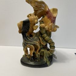 1950’s Shiwan Ware Koi Sculpture From Guangdong China 