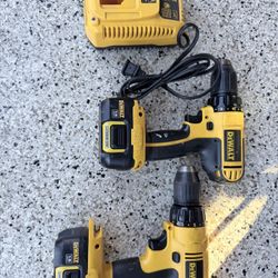 Dewalt Drill, Battery, And Charger