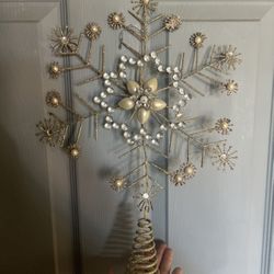 Gold Glittery Tree Topper