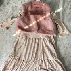 2 Piece Toddler Long Sleeve Dress 