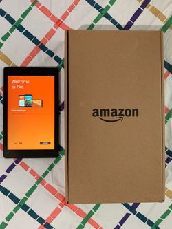 8”inch Amazon Fire HD 8 Tablet, WiFi (6th Gen) Micro SD Card Reader And 32GB Storage.