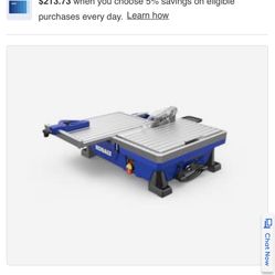 Kobalt 7 Inch Tabletop Title Saw 