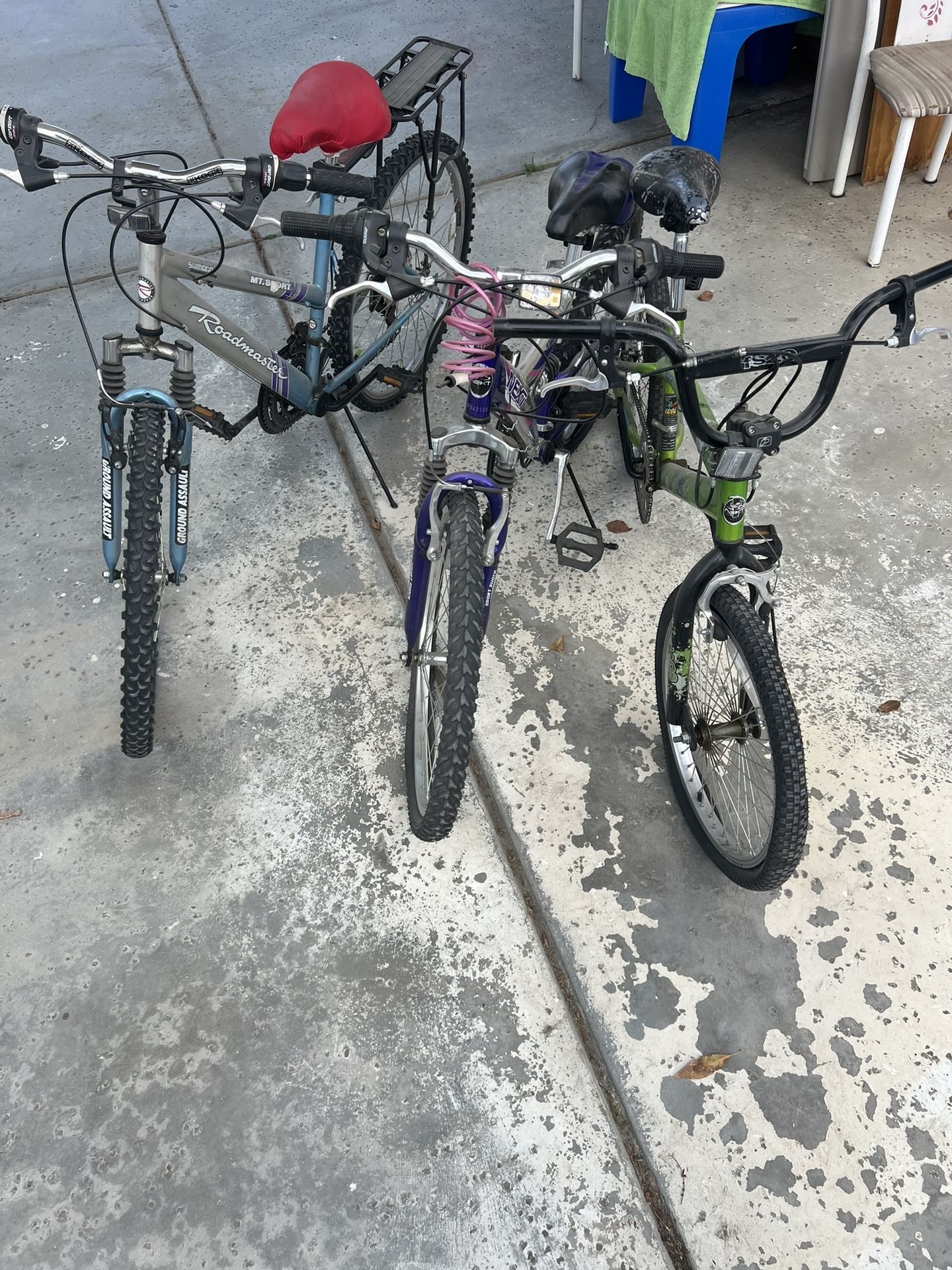 All Three Of 16”, 20”, 22” Inch Bikes For Sale