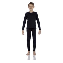 Hanes Premium Boys Thermal Set - Black S
