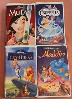 Disney Masterpiece Collection & Black Diamond Classic VHS Tapes - Set of 4