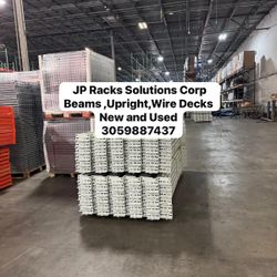 Warehouse Pallet Racks Beams Upright Wire Decks 