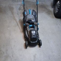 14" Battery Powered Push Mower With Bagger Option