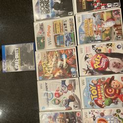 Wii Games & (1) PS4 Game