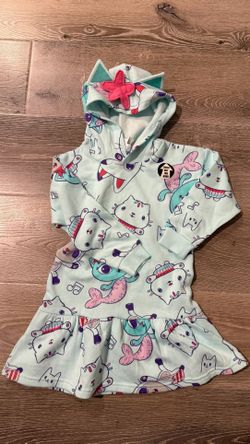New Gabby’s Dollhouse Hooded Sweater Dress Size 4
