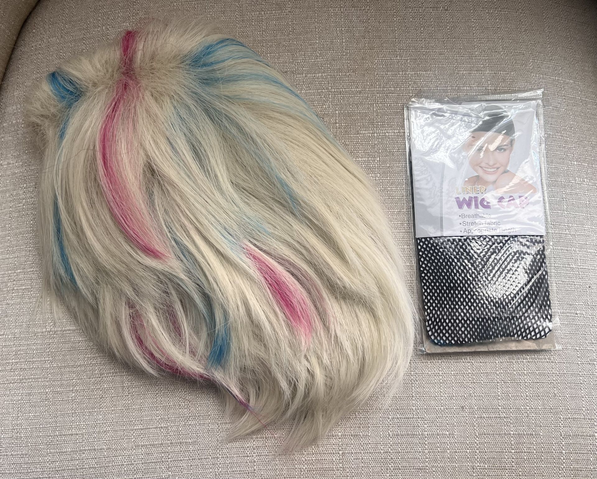 Girls Punky Harley Quinn Wig