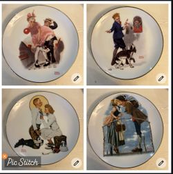 Collectible  4 Plates 8”  decoration