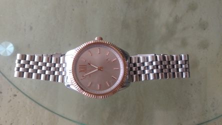 MICHAEL KORS MK8753 LEXINGTON SILVER STEEL ROSE GOLD MEN'S WATCH