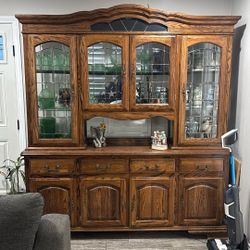 Lg Oak 72 Inch Cabinet 