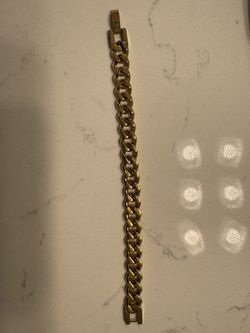 Stainless steal gold plated bracelet