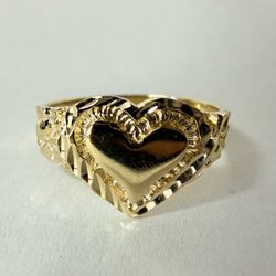 14K Gold Heart Ring