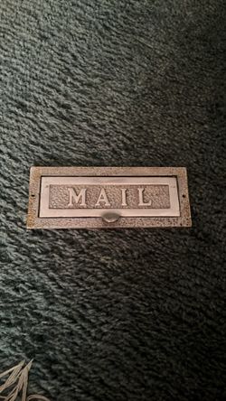 Vintage mail slot