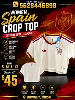 Spain Crop top jersey