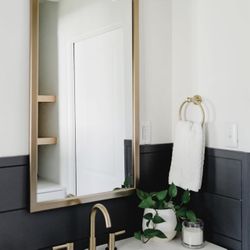 Gold Bathroom Mirror 