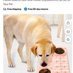 Pet  Lick Pad Set-PINK