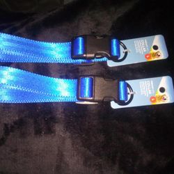2 Large Blue Dog Collars For $3 Each