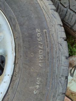 Nissan Titan Tires. Used Tires W Wheel And Center Caps