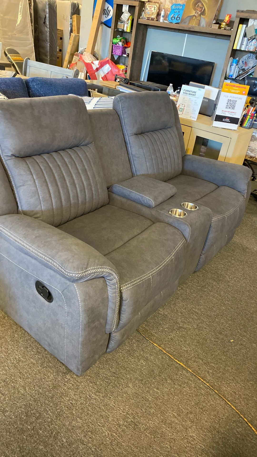 Recliner Grey New Last Set Sofa And Loveseat $1299 Can Deliver
