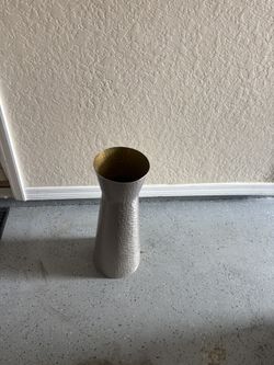Hammered Metal Vase