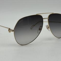 PREMIERE C DE CARTIER PILOT SHAPE RARE SUNGLASSES CT0110S NEW 100% GENUINE $1425