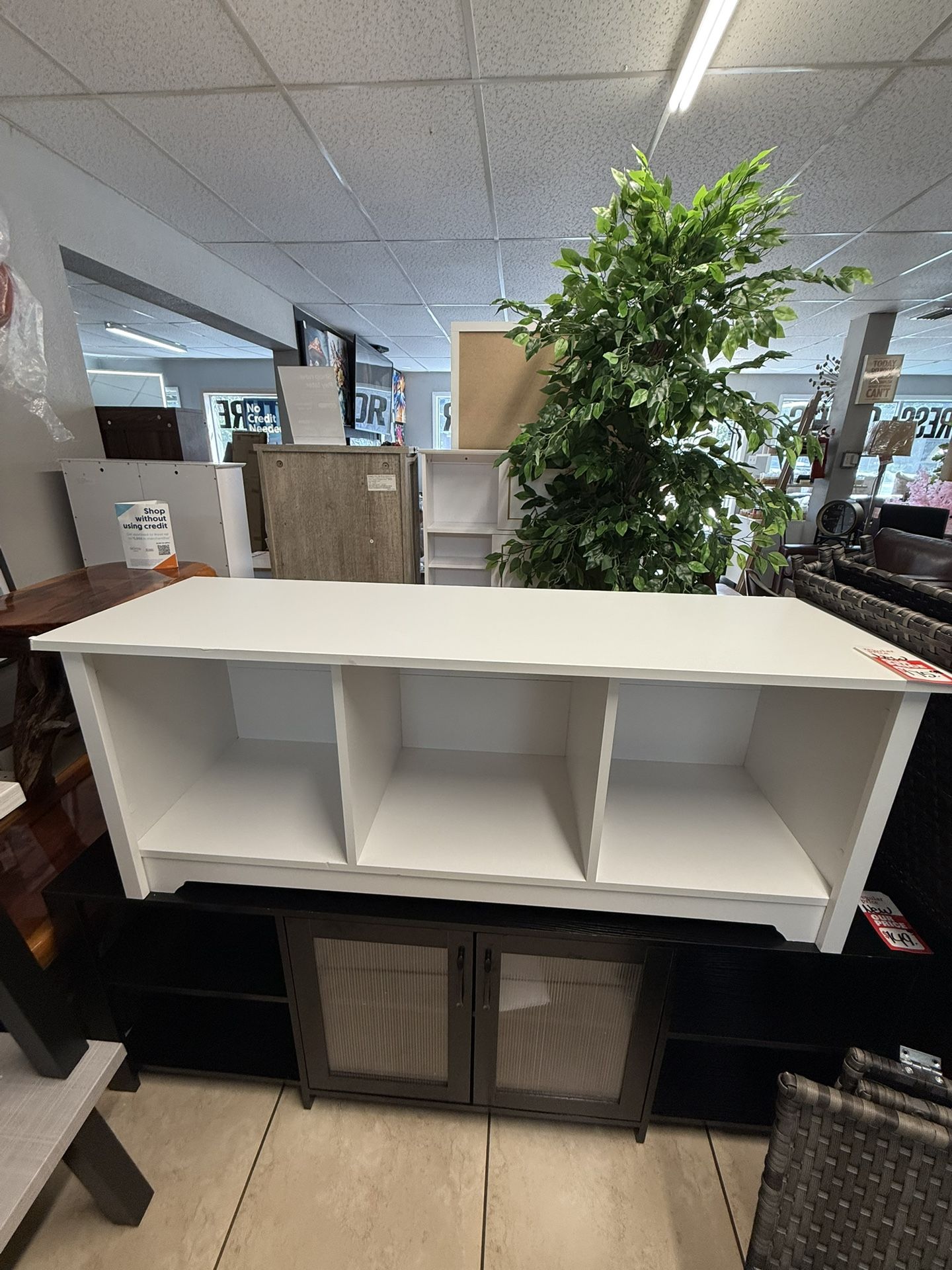 Brand New White Seated Bench 