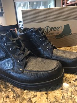 Ortho Feet Highline Shoes, Men’s Black Size 12 Open Box Never Used