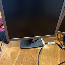Computer Monitors (x2) Adjustable 