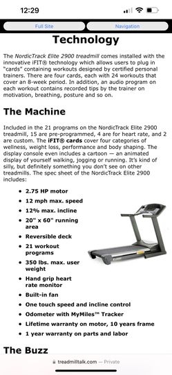 MUST GO Nordic Trac Elite 2900 Treadmill NEW LOWER PRICE for Sale in Shoreham MI OfferUp