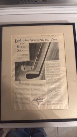 Golf fanatic memorabilia 1929