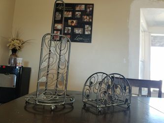 Beautiful set napkin and paper towel holder