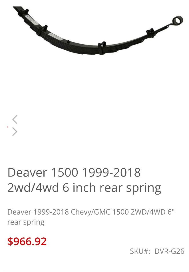 Chevy Silverado 4x4 Lift 6 Inch.
