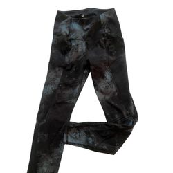 ALL IN MOTION black & blue leggings