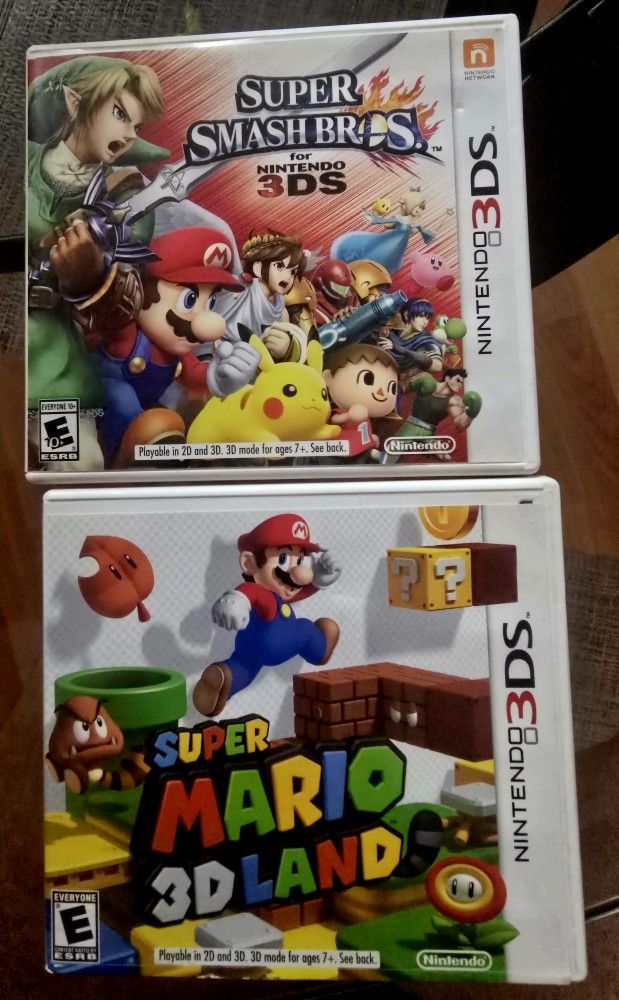 Nintendo 3ds Games Super Smash Bros Mario 3D Land