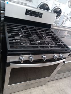 Whirlpool stainless steel 5-burner gas stove - Free delivery