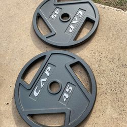 45 Pound Weight Sets Asking $120 For The Pair 