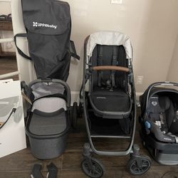 Uppababy Car Seat, Stroller, and Accessories 
