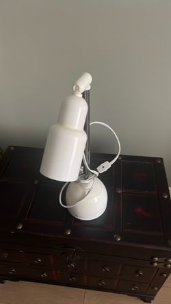 White Adjustable Desk Lamp