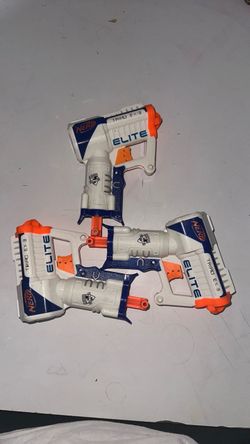 Three broken elite nerf gun triao EX-3 pistols