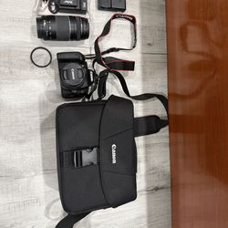 Canon EOS Rebel T7i (good beginner set)