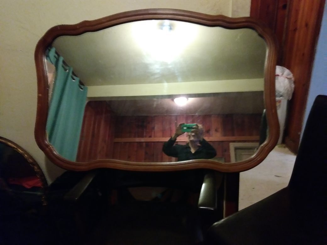 Large wall mirror