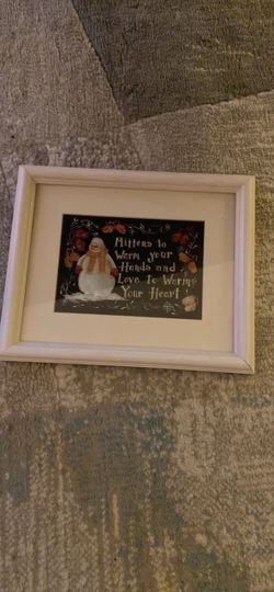 Snowman picture Frame
