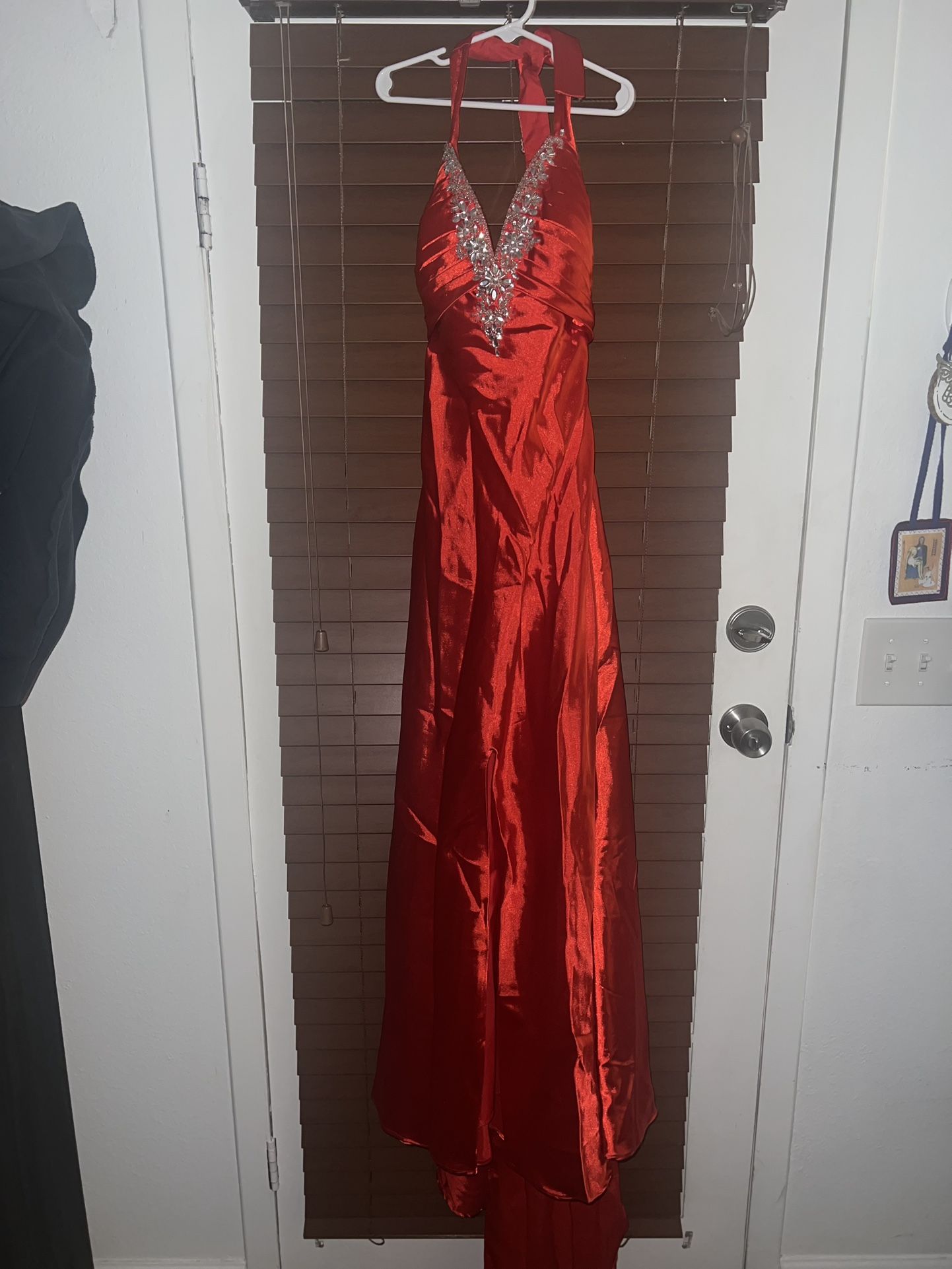Prom Dress - Color Red Orange Size 0 $25 OBO
