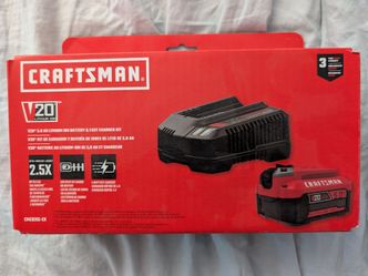 Craftsman V20 5.0 AH Lithium Ion Battery & Fast Charger Kit