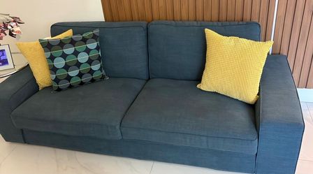 IKEA Kivik 3-Seat Sofa Teal Blue