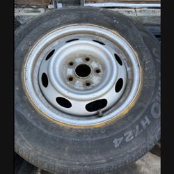 1 X 225/70r15 5x4.5 5x114.3 Stock Tacoma Civic Camry Crv rim Wheel Tire!!